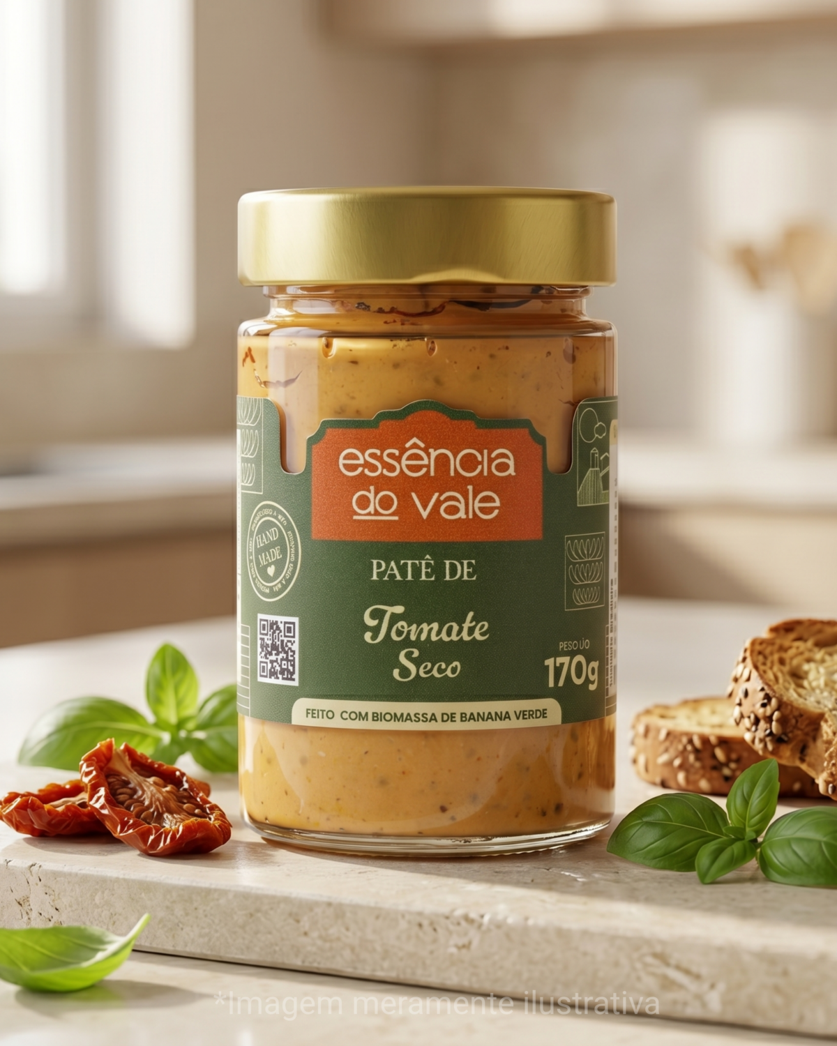 Patê de Tomate Seco Vegano Essência do Vale 170g - Imagem 4