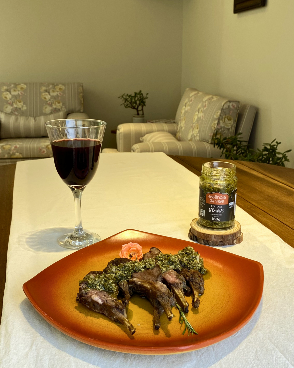 Pesto de Hortelã com Castanha do Pará Essência do Vale 160g - Imagem 2