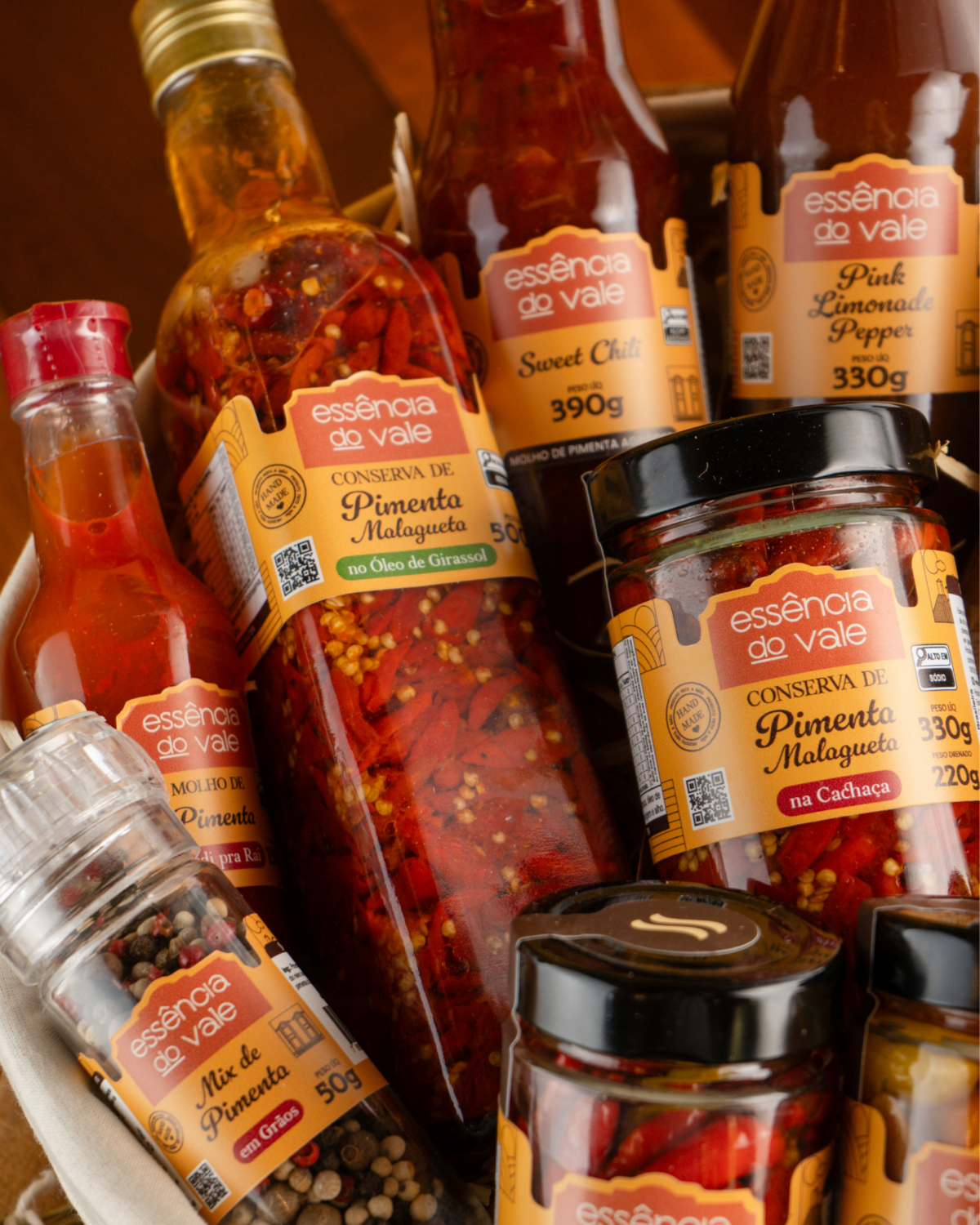 Pimenta Malagueta na Cachaça em Conserva da Essência do Vale 340g - Imagem 4