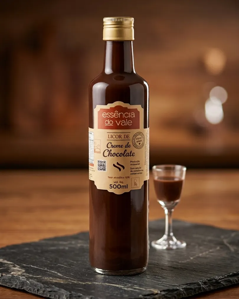 Licor Creme de Chocolate Essência do Vale 500ml - Imagem 2