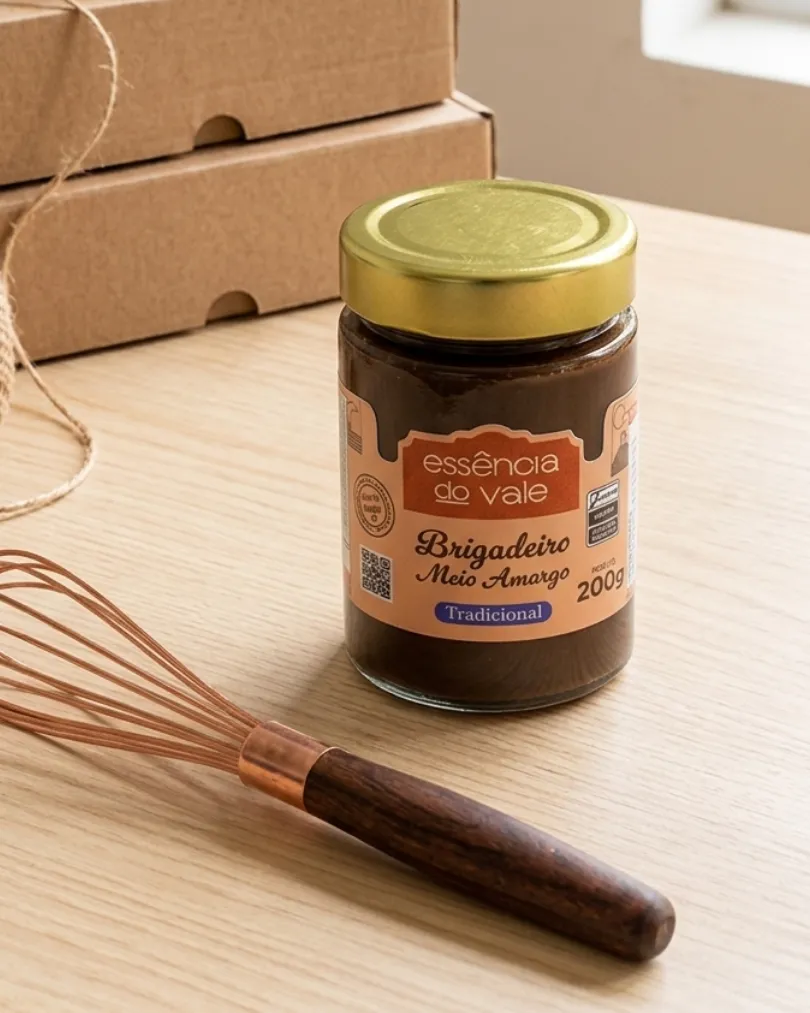 Brigadeiro Meio Amargo da Essência do Vale 200g - Imagem 2