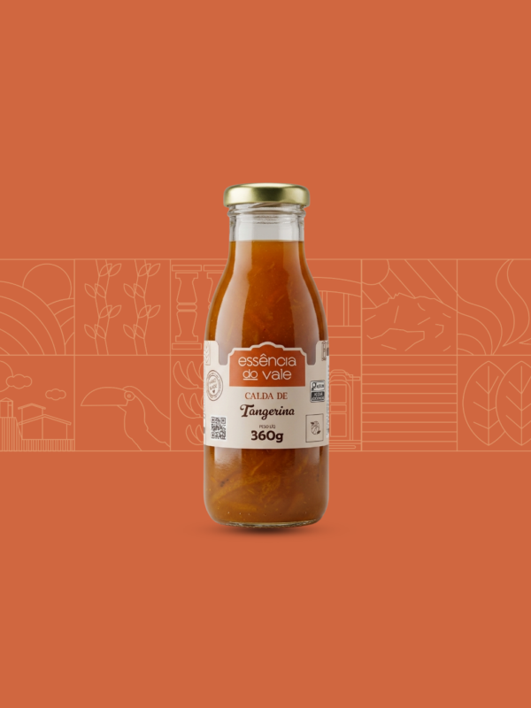 Calda Natural de Tangerina Essência do Vale 360g